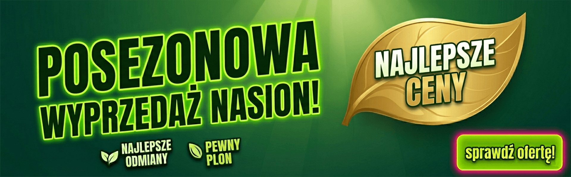 Posezonowa wyprzedaż nasion